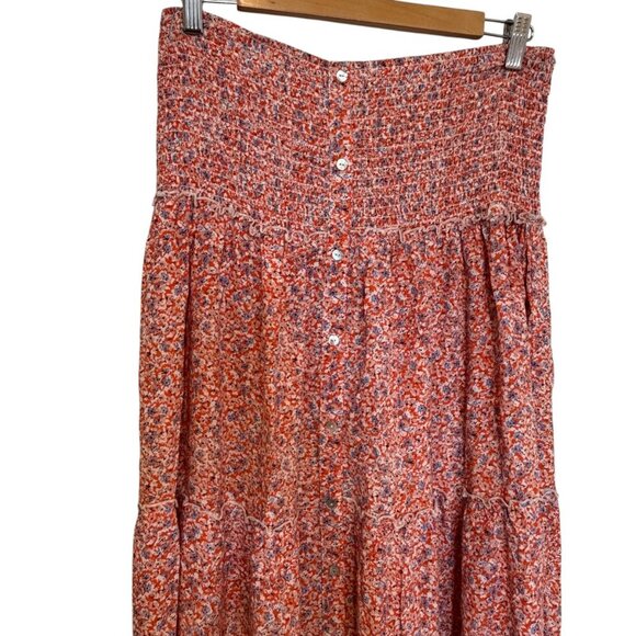 ESQUALO Red Floral Maxi Skirt - Picture 3 of 4